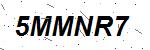 CAPTCHA verification image containing distorted text characters