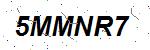 CAPTCHA verification image containing distorted text characters