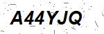 CAPTCHA verification image containing distorted text characters