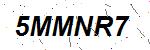 CAPTCHA verification image containing distorted text characters