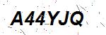 CAPTCHA verification image containing distorted text characters