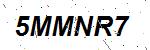 CAPTCHA verification image containing distorted text characters