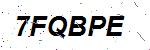CAPTCHA verification image containing distorted text characters