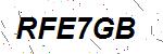 CAPTCHA verification image containing distorted text characters