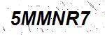 CAPTCHA verification image containing distorted text characters