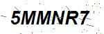 CAPTCHA verification image containing distorted text characters