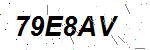 CAPTCHA verification image containing distorted text characters