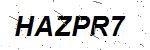 CAPTCHA verification image containing distorted text characters