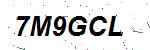 CAPTCHA verification image containing distorted text characters