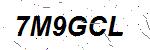 CAPTCHA verification image containing distorted text characters