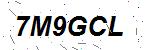 CAPTCHA verification image containing distorted text characters
