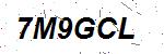 CAPTCHA verification image containing distorted text characters