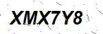 CAPTCHA verification image containing distorted text characters