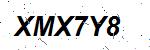 CAPTCHA verification image containing distorted text characters