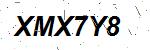 CAPTCHA verification image containing distorted text characters