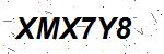 CAPTCHA verification image containing distorted text characters