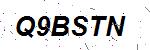 CAPTCHA verification image containing distorted text characters