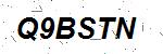 CAPTCHA verification image containing distorted text characters