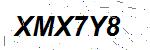CAPTCHA verification image containing distorted text characters