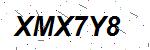 CAPTCHA verification image containing distorted text characters