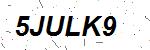 CAPTCHA verification image containing distorted text characters