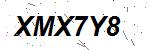 CAPTCHA verification image containing distorted text characters