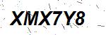 CAPTCHA verification image containing distorted text characters