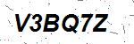 CAPTCHA verification image containing distorted text characters