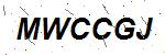 CAPTCHA verification image containing distorted text characters