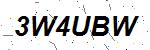 CAPTCHA verification image containing distorted text characters