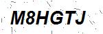 CAPTCHA verification image containing distorted text characters