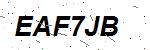 CAPTCHA verification image containing distorted text characters
