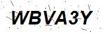 CAPTCHA verification image containing distorted text characters