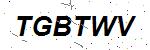 CAPTCHA verification image containing distorted text characters