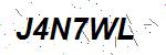 CAPTCHA verification image containing distorted text characters