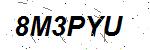 CAPTCHA verification image containing distorted text characters