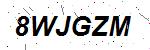 CAPTCHA verification image containing distorted text characters