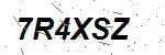 CAPTCHA verification image containing distorted text characters