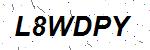 CAPTCHA verification image containing distorted text characters