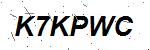 CAPTCHA verification image containing distorted text characters