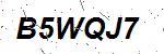 CAPTCHA verification image containing distorted text characters