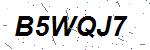 CAPTCHA verification image containing distorted text characters