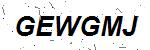 CAPTCHA verification image containing distorted text characters
