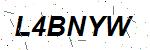 CAPTCHA verification image containing distorted text characters