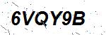 CAPTCHA verification image containing distorted text characters