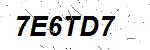 CAPTCHA verification image containing distorted text characters