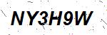 CAPTCHA verification image containing distorted text characters