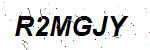 CAPTCHA verification image containing distorted text characters