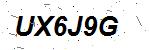 CAPTCHA verification image containing distorted text characters