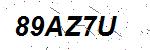 CAPTCHA verification image containing distorted text characters